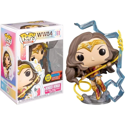 WW84 Funko Pop! Wonder Woman #361 [GITD] (Shared Sticker) *DAMAGED BOX*