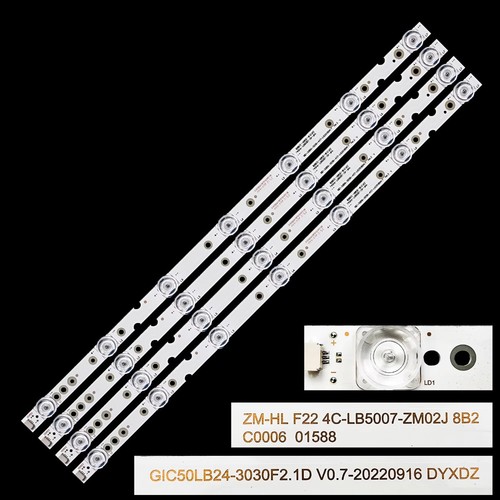 4Pcs LED Strips For 50S421LFAA 50S423 50S425 50HR330M07A0 V1 4C-LB5007-ZM03J - Picture 2 of 6