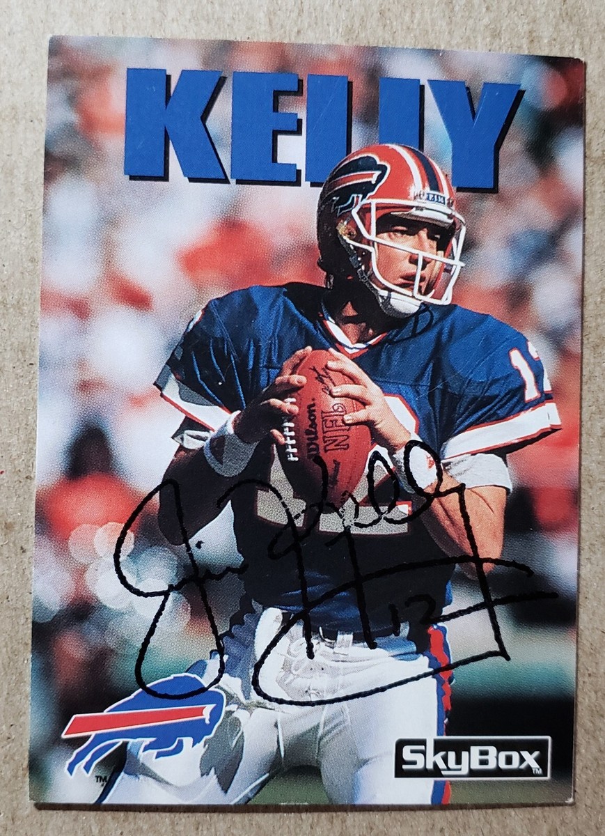 Jim Kelly Signed 1992 Skybox Football Autograph Card Buffalo Bills