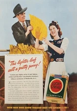 1941 Lucky strike cigarettes Vintage ad this lighter leaf costs a pretty penny