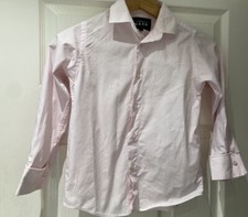 KIDS BOYS THOMAS NASH PINK FORMAL SHIRT 5 - 6 YEARS ^