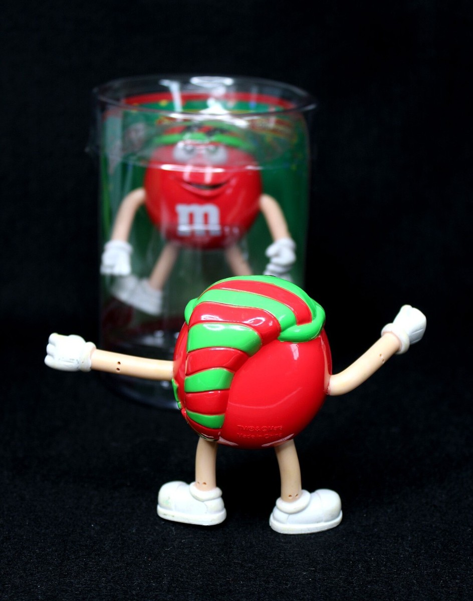 Lot of 3 M&M's Chocolate Character Figures 2x Red, 1x Blue / One