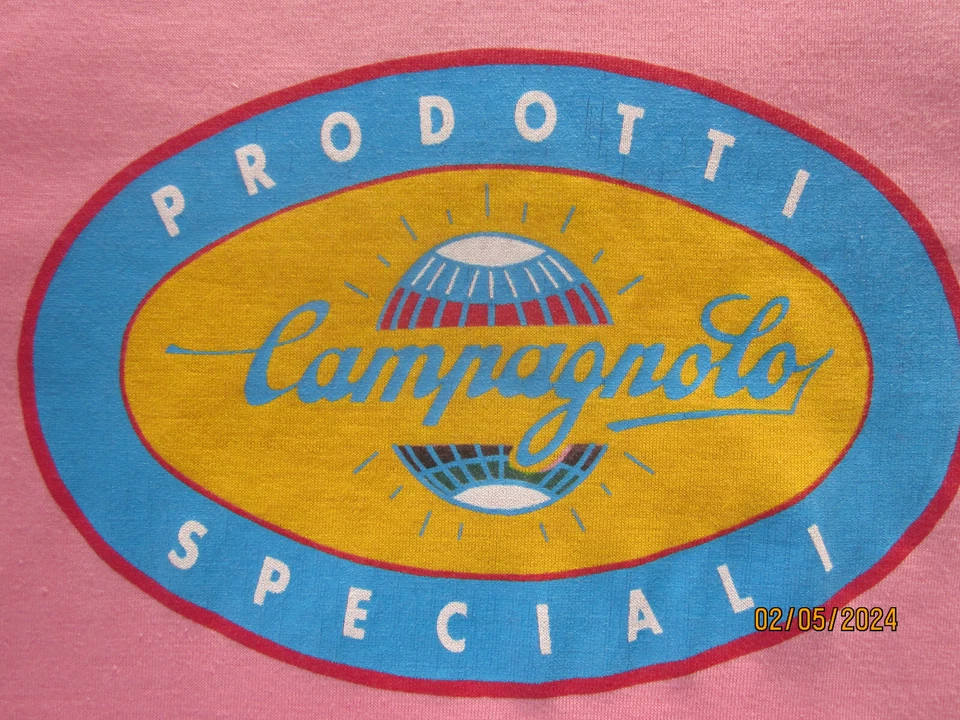 Camisa Pace Campagnolo Jersey Rosa Pequeña Manga Larga 1981 Vintage Foto 2 de 4
