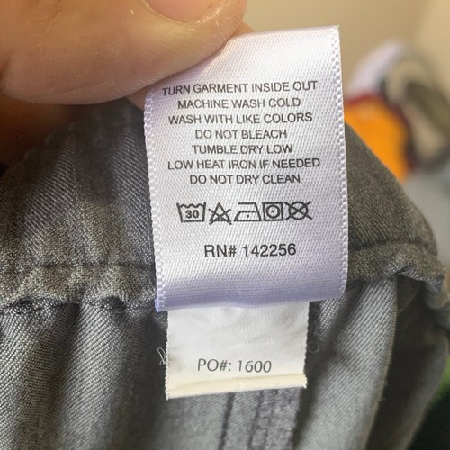 Men's Figs Technical Collection Gray Scrub Pants Button Drawstring Medical Sz XL - Picture 4 of 7