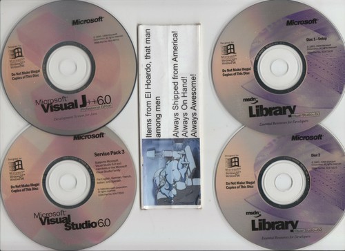 Microsoft visual j++ 6.0 (093007828968)