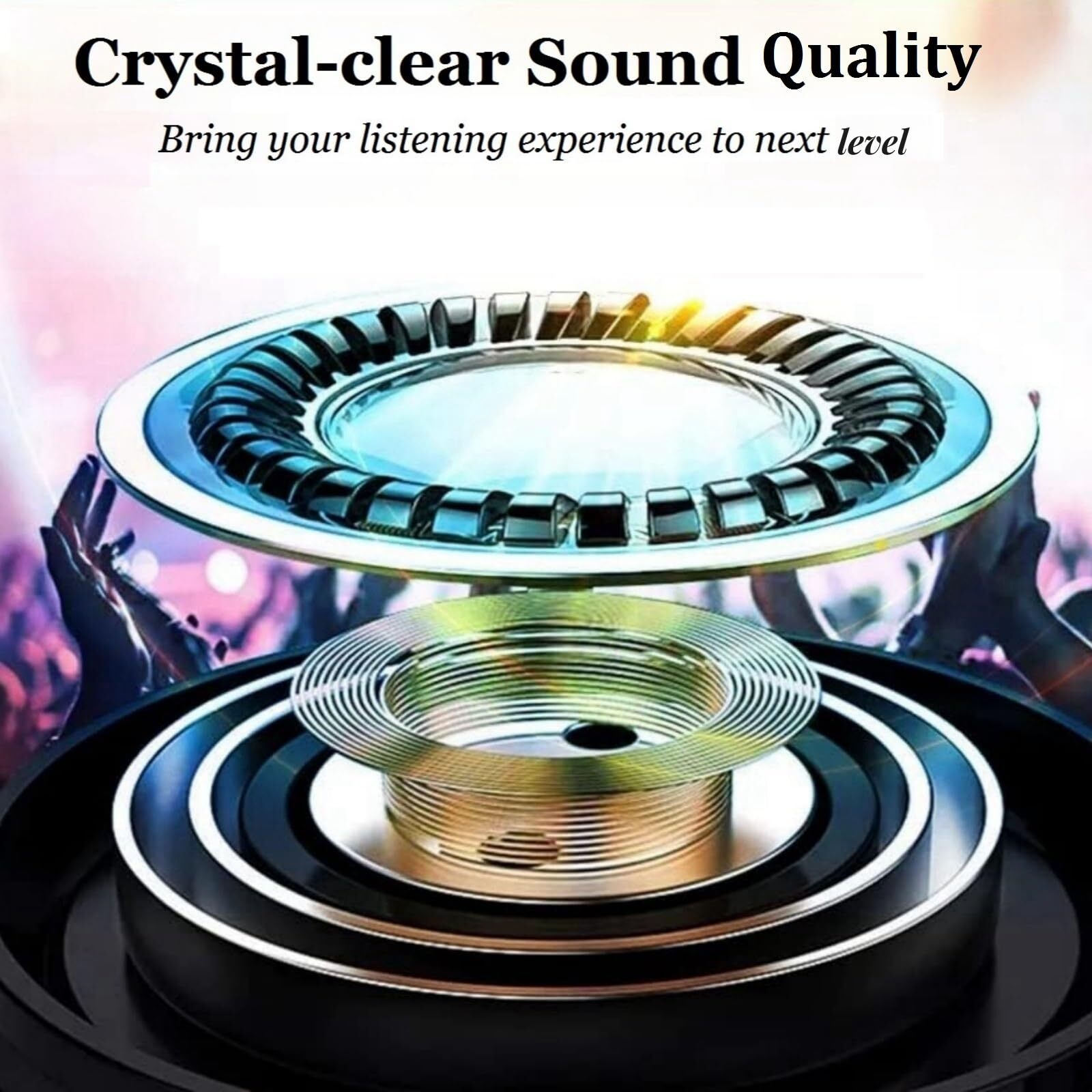 Wireless Bluetooth TV Headset Deep Bass Bluetooth Headphones Over Ear for Adu...