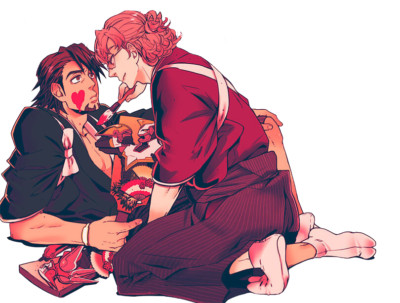 Tiger & Bunny Barnaby Kotetsu Yaoi Weatherproof Anime Sticker 6'' Car Decal T20
