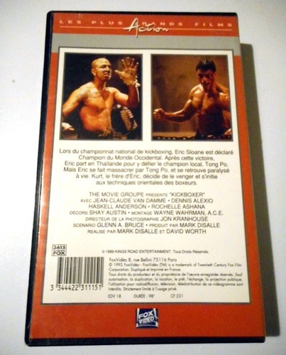 KICKBOXER - VAN DAMME film movie VHS cassette PAL SECAM video vintage - French - Imagen 2 de 3