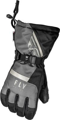FLY RACING CASCADE SNOW GLOVES - BLACK/GREY - SNOWMOBILE/SNOWBOARD/SKIING
