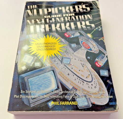 1993 Star Trek Nitpickers Guide For Next Generation Trekkers Paperback Book - Imagen 4 de 5