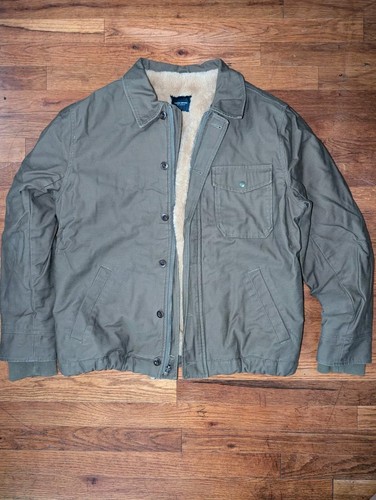 Lucky Brand Fur Lined Deck Jacket NWOT Olive Green Size Large - Picture 5 of 15