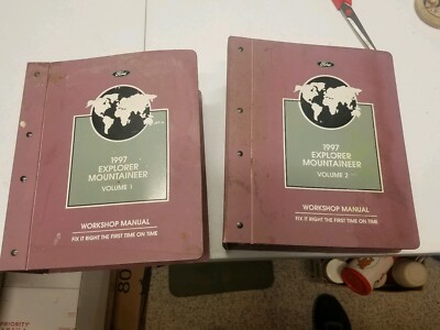 1997 Explorer Mountaineer Shop Manual Set Ford Mercury Repair Service Workshop