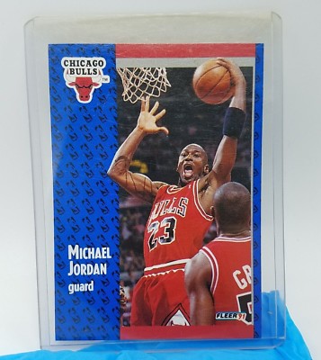 how much is a 1991 fleer michael jordan card worth