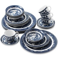 Johnson Brothers Willow Blue 20 Piece Dinnerwareset, New, Free Shipping on sale Johnson Brothers Willow Blue 20 Piece Dinnerwareset, New, Free Shipping on sale
