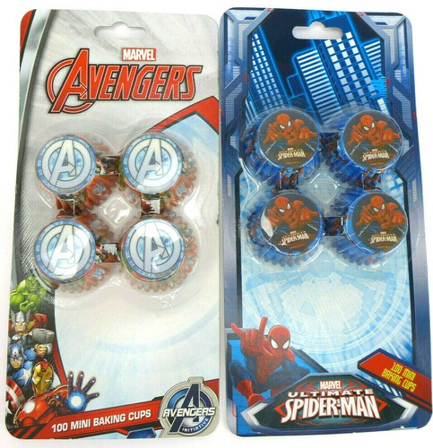 Marvel Ultimate Spider-Man / Marvel Avengers Mini Cupcake Liners (2 Pack) 200 Ct - Picture 2 of 6