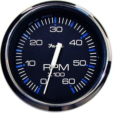 Faria 33710 Chesapeake Stainless Steel Black 0-6000 RPM Tachometer TC9785