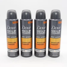 Dove Men Care Dry Spray Antiperspirant 3.8oz 107g (Sportcare Comfort) Pack of 4