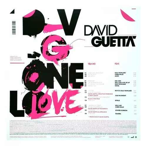 DAVID GUETTA ARGENTINA - ONE LOVE - NEW LP Vinyl - VERY RARE !!!!!!! - Picture 2 of 2