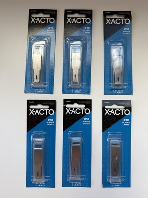 X-ACTO #18 Chisel Blades Lot Of 30 2166984 Six 5-Packs