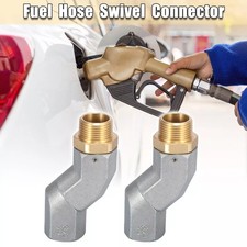 2pcs Car Fuel Swivel 3/4 Inch NPT Fuel Transfer Hose Swivel 360 Rotate Connector