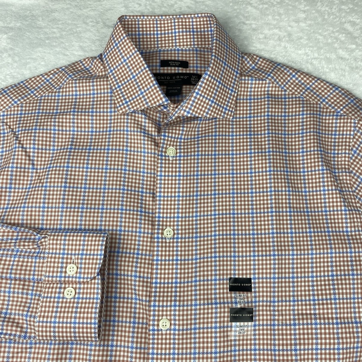 green emerald velvet dress Classic Fit Lavender Purple Check 120's 2Ply Cotton Dress Shirt, 14 1/2 / 32/33 main image 1