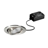 Led Einbaustrahler Set 6W 3000K Schwenkbar Rund Edelstahl IP20 68Mm