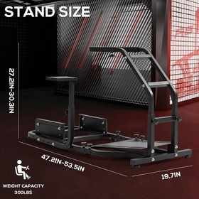 Supllueer Adjustable Racing Simulator Cockpit Stand Fits Logitech G920 G29 G923