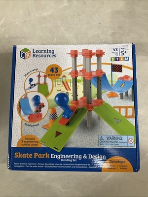 Learning Resources Skate Park Engineering & Design S.T.E.M. 43 Piece Set Sealed