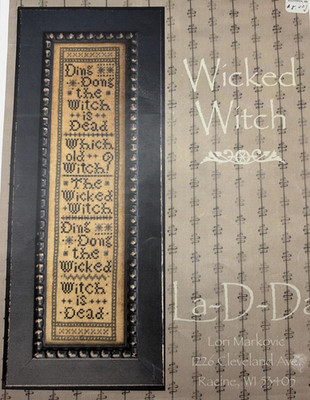 La-D-Da Wicked Witch Cross Stitch Pattern