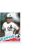 2002 ARCHIVES 1985 DESIGN HALL OF FAME CATCHER GARY CARTER