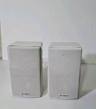 Pair Of Optimus Pro X5 Speakers White. Good Sound, Fully Tested. Cat# 40-2070