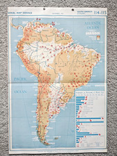 South America: Economic - 1941 Vintage WW2 Serial Map Service Map