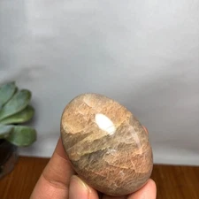 52mm Natural orange moonstone polish/rough Crystal specimens tumbled 70g A7203