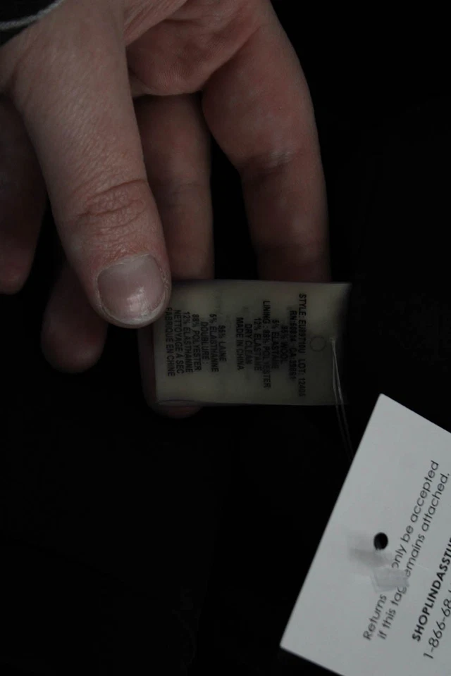 Женский блейзер Elie Tahari с длинными рукавами на одной пуговице куртка черный размер 12 - Изображение 4 из 4