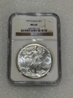 1993 Silver Eagle  NGC MS 69 Brown Label ~ Pristine ~ NO SPOTS (174 )