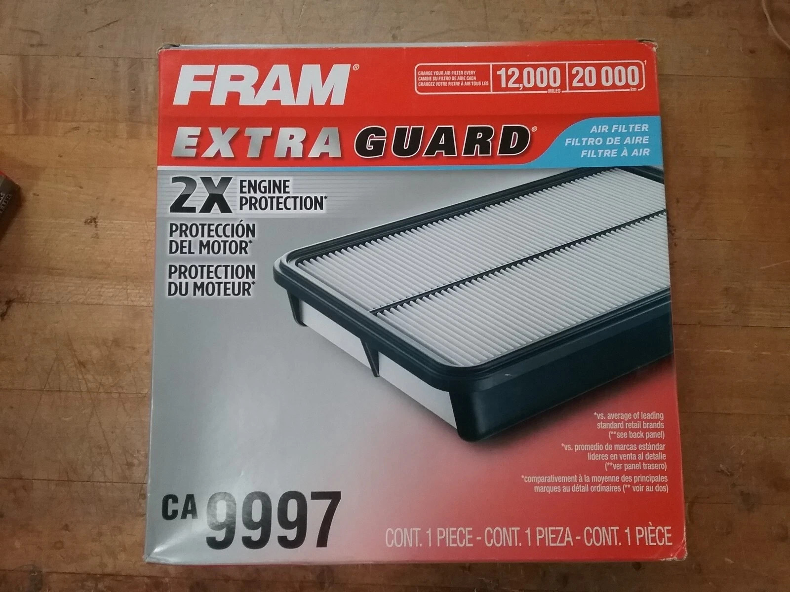 FRAM Extra Guard CA9997 Engine Air Filter Replacement for Subaru Outback, Forest