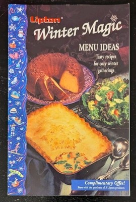 Vintage Lipton Winter Magic Menu Ideas Cooking Recipe Pamphlet