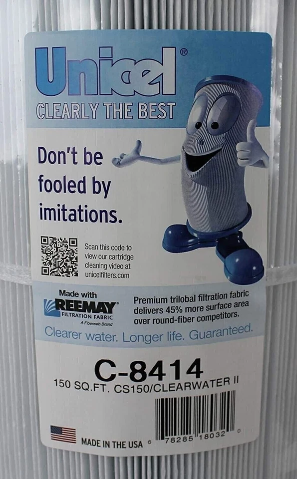 Unicel C-8414 150 Sq. Ft. Swimming Pool and Spa Replacement Filter Cartridge for - Image 3 of 4