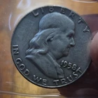 1958 Franklin Half Dollar 90% Silver US Coin Circulated Liberty Bell