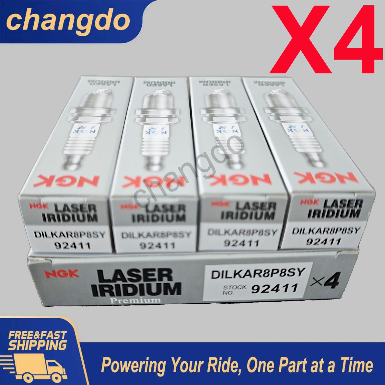 4X DILKAR8P8SY 92411 Iridium Platinum Spark Plug NGK For Honda Accord Acura 1.5T