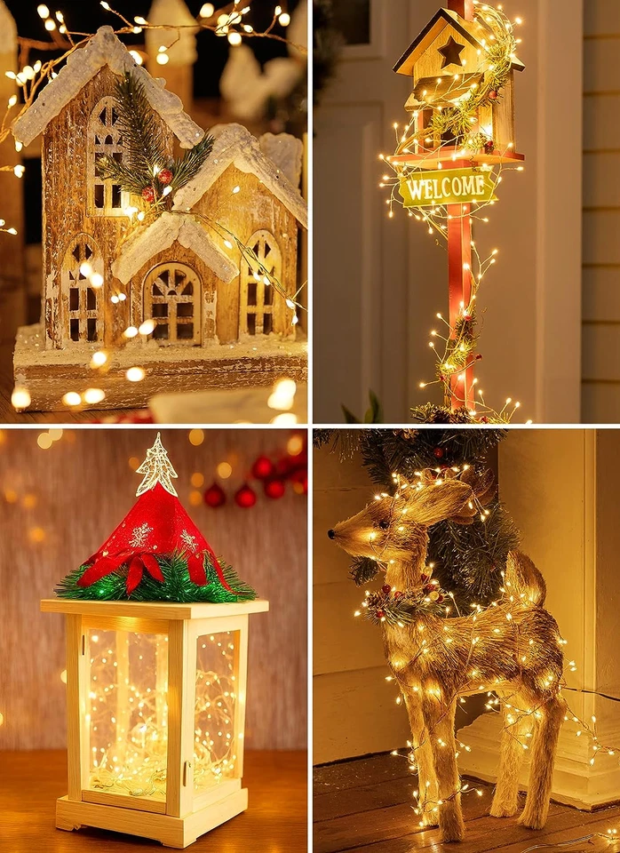 10Ft 120 LED Solar Christmas Lights Outdoor Waterproof 8Modes Solar String Light - Image 4 of 4
