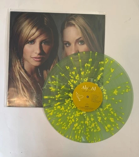 ALY & AJ Into The Rush LP on SPLATTER VINYL Colored Exclusive Yellow