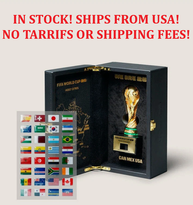 2026 World Cup Trophy Replica 3D LIMITED EDITION w/ Display Box