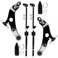 K620714 8x Front Ball Joint Sway Bar End Tie Rod For 2004-2010 Toyota Sienna