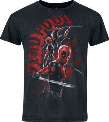 Deadpool T-Shirt Herren Deadpool And Wolverine - Chimichangas schwarz
