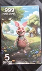 Pan Silver Company Angry Piglet 5 Gam .999 Silver LimitedMintage 3,000 ((Opend))
