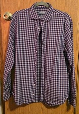 Michael Kors Men's Slim Fit Dress Shirt Striped, Size 16-34/35, Non-Iron