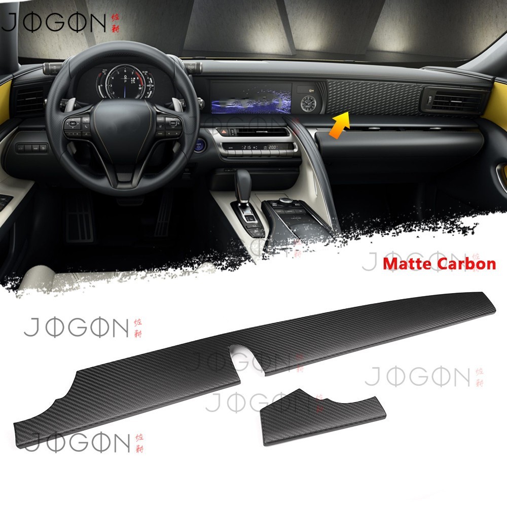 Dry Carbon Front Console Dashboard Panel For Lexus LC Coupe LC500 500h 2018-2023