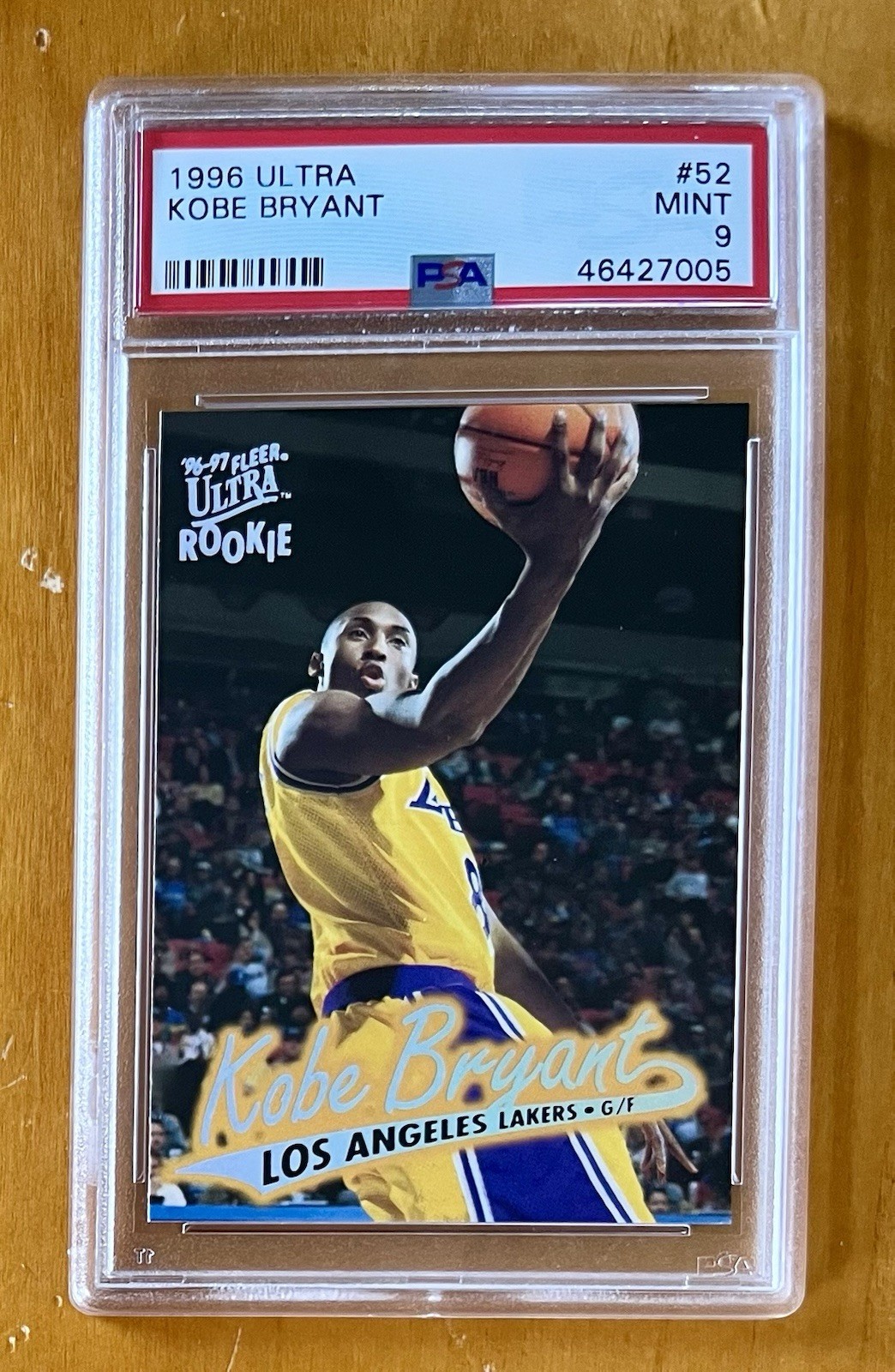 Kobe Bryant 1996-97 Fleer Ultra Rookie #52 PSA 9 Los Angeles Lakers RC MINT!!