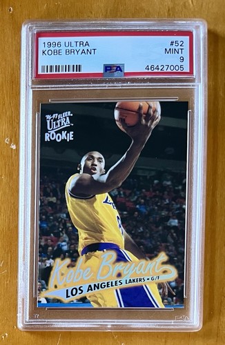 Kobe Bryant 1996-97 Fleer Ultra Rookie #52 PSA 9 Los Angeles Lakers RC MINT!!